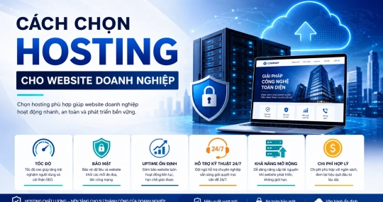 Cách chọn hosting cho website doanh nghiệp