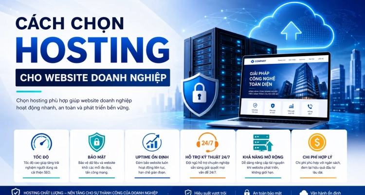 Cách chọn hosting cho website doanh nghiệp