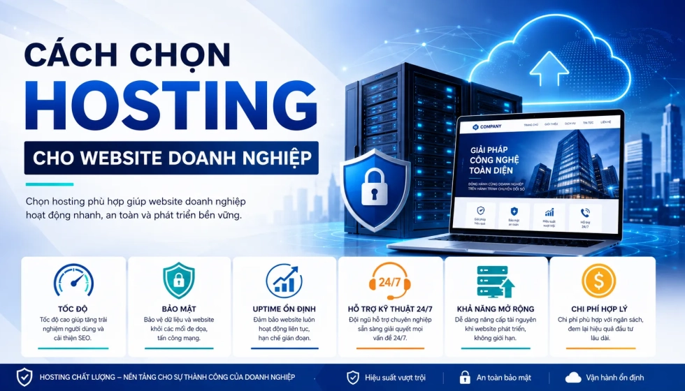 Cách chọn hosting cho website doanh nghiệp