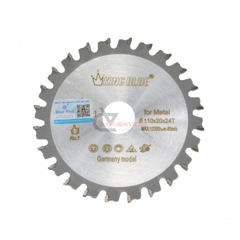 Lưỡi cắt sắt hợp kim 110mm Kingblue K1-110x24T