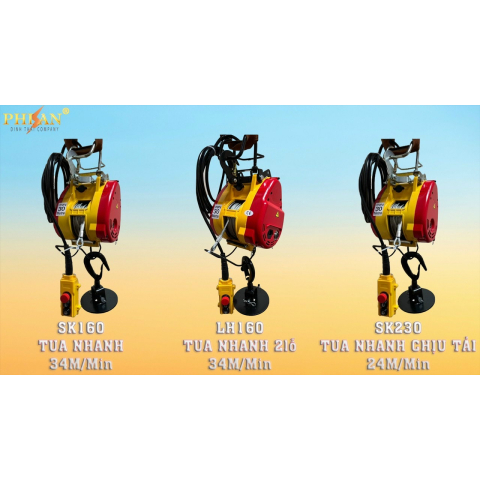 Máy Tời Than PhiAn SK-160 ( Tốc Nhanh 34M/Phút )