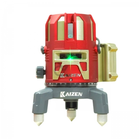 Máy cân bằng Laser 5 tia Kaizen KLZ-0525 chỉnh góc bằng remote