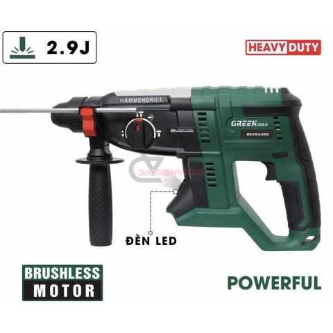 Máy khoan bê tông Pin 21V Greekman GRH-TAN90BL 3 chức năng
