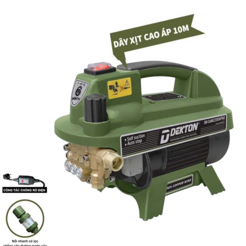Máy xịt rửa chỉnh áp Dekton DK-CWR2200XPRO