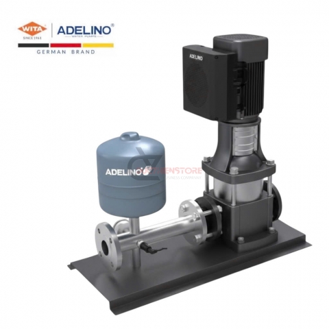 Bơm tăng áp biến tần trục đứng 1.1Kw Adelino BVTE2-9 ( 1 pha 1.5Hp )