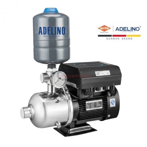 Bơm tăng áp biến tần 1.5Kw Adelino AW8-4 inverter ( 1 pha 2.0Hp )